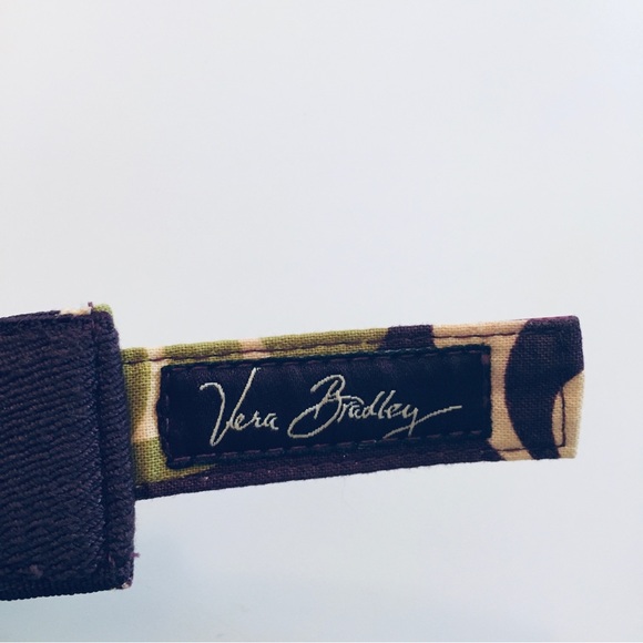 Vera Bradley Retired Plum Crazy Straw Visor Adjustable Sun Hat - Picture 11 of 15